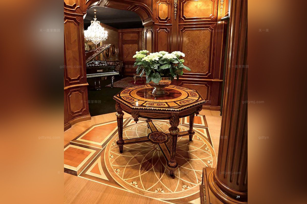 Minotti Luigi&Benigno歐式實木雕花櫻桃色書房係列