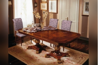 Minotti Luigi&Benigno歐式原木色餐廳係列